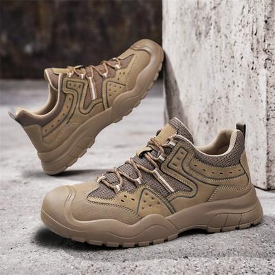 Heren Antislip Outdoor Sneakers Nieuw Leer Trekkingschoeisel voor Heren Casual Wandelschoenen Reizen Klimmen Kamperen Trainers