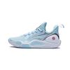 Li Ning Speed 9 Cushioning Abrasion Resistant Breathable Low Top Basketball Shoes Men's Pink Blue ABPT001-6(Team140-)