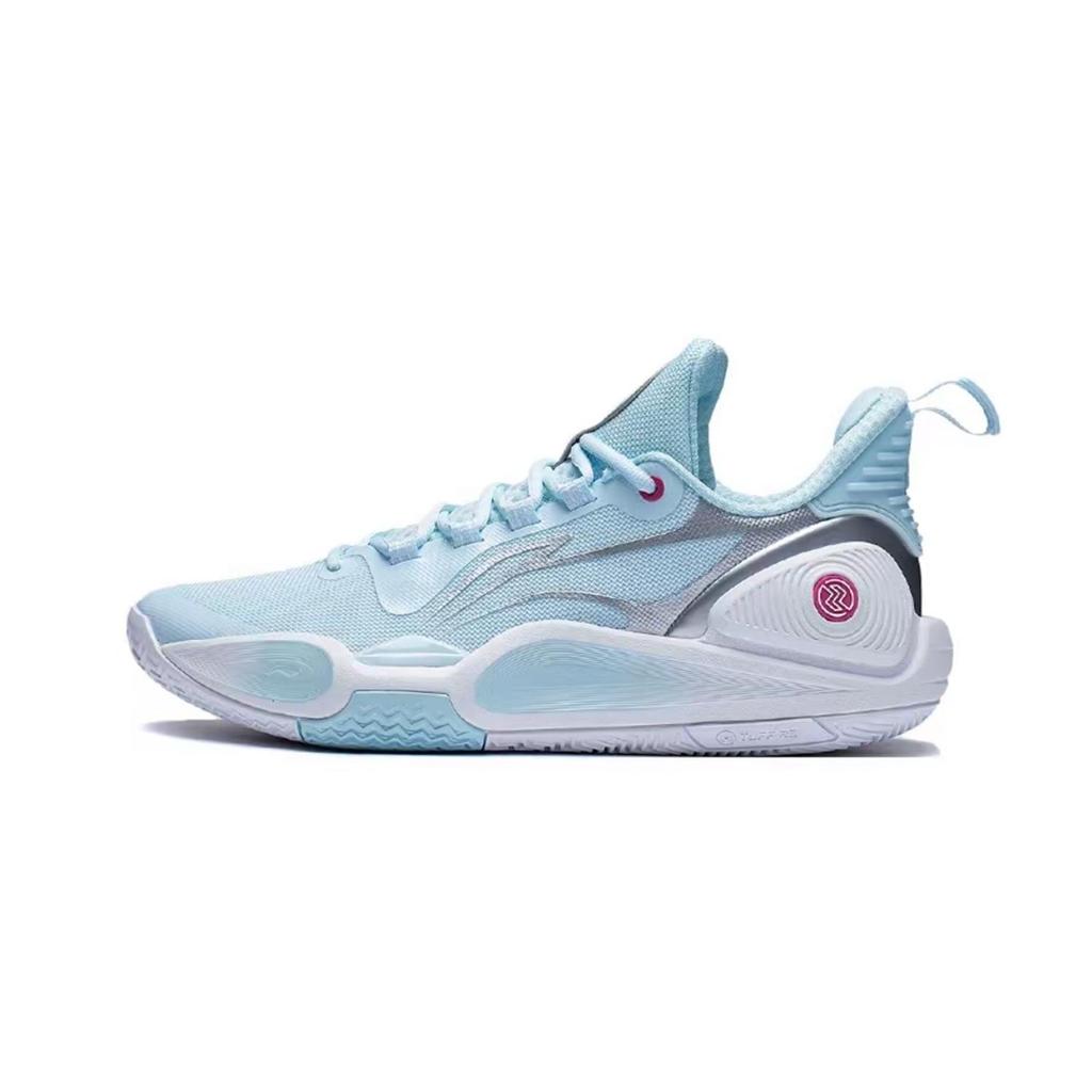 Li Ning Speed 9 Cushioning Abrasion Resistant Breathable Low Top Basketball Shoes Men's Pink Blue ABPT001-6(Team140-)