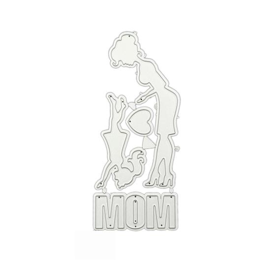 Mother Day Greeting Card Cutting Dies DIY Scrapbooking Embossing Stencil Mold