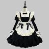 Lolita Japanese-Style Black Lace Maid Dress