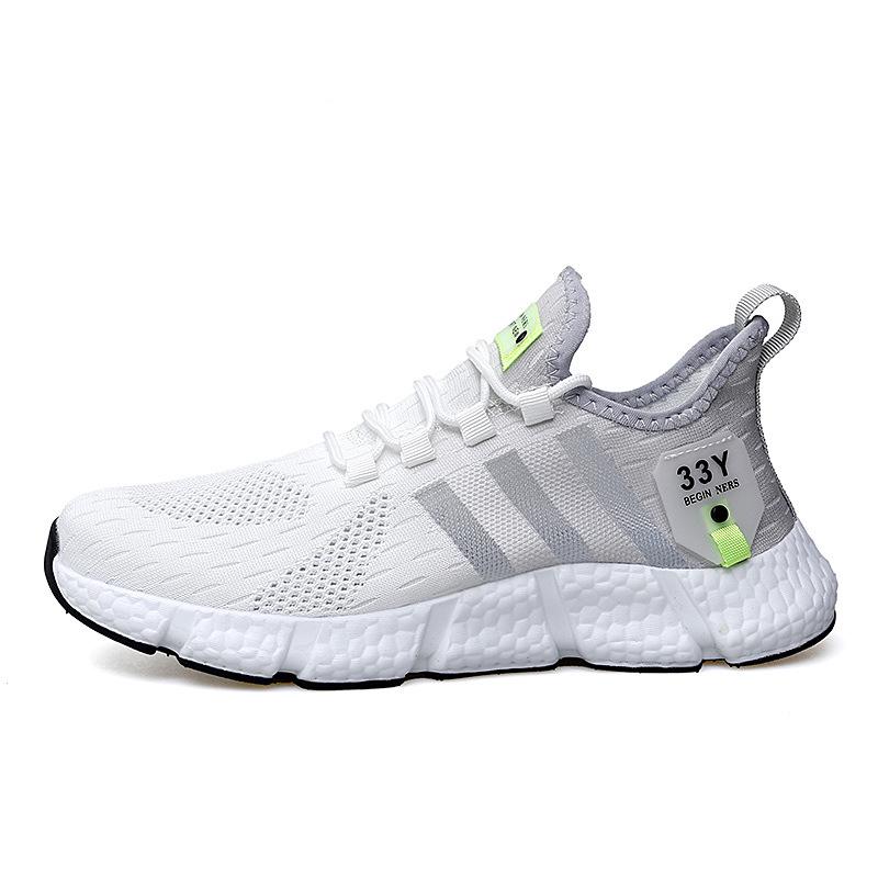 Men's and Women's Shoes Sports Shoes Summer Running Shoes Flying Woven Breathable  Shoes Lightweight Sneakers