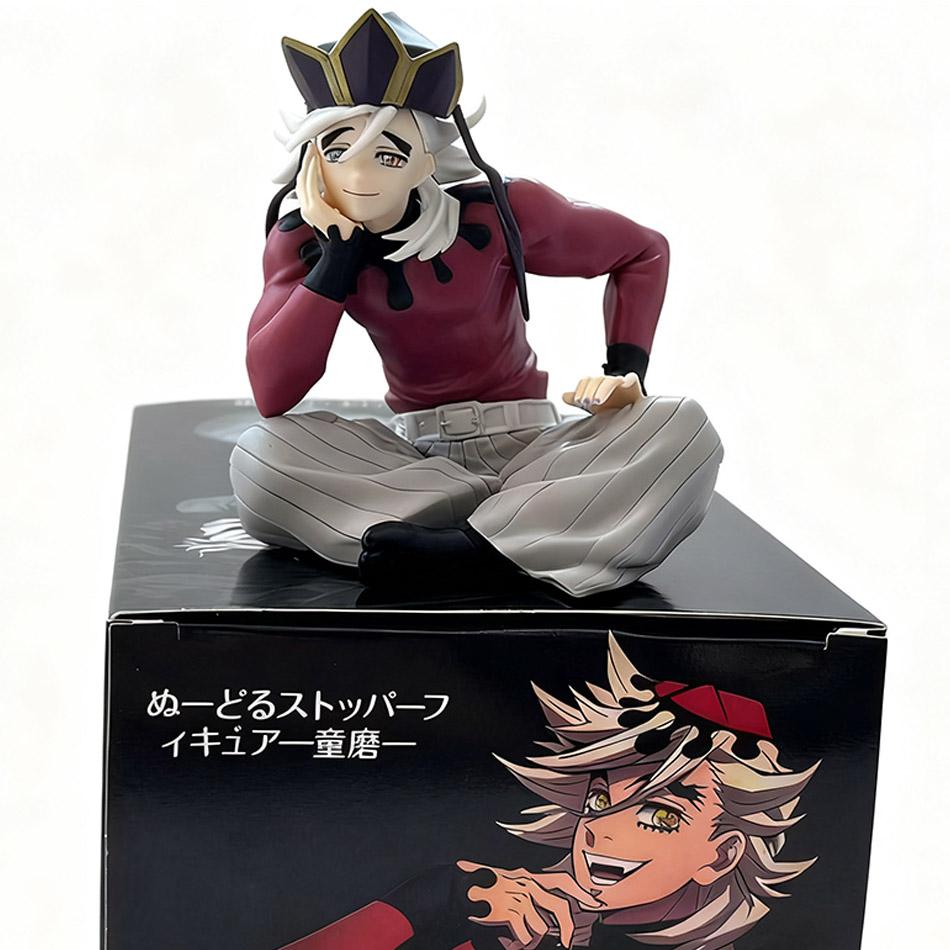In Stock Anime Demon Slayer Douma Palm Sitting Figure Cup Noodle Holder Pvc Model Collection Ornament Toy Gift For Boys