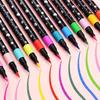 12/24/36pcs Colors Flash Effect Marker Pens | Acrylic-based Ink, Medium Point, Suitable for Drawing, Coloring, Sketching, Crafts