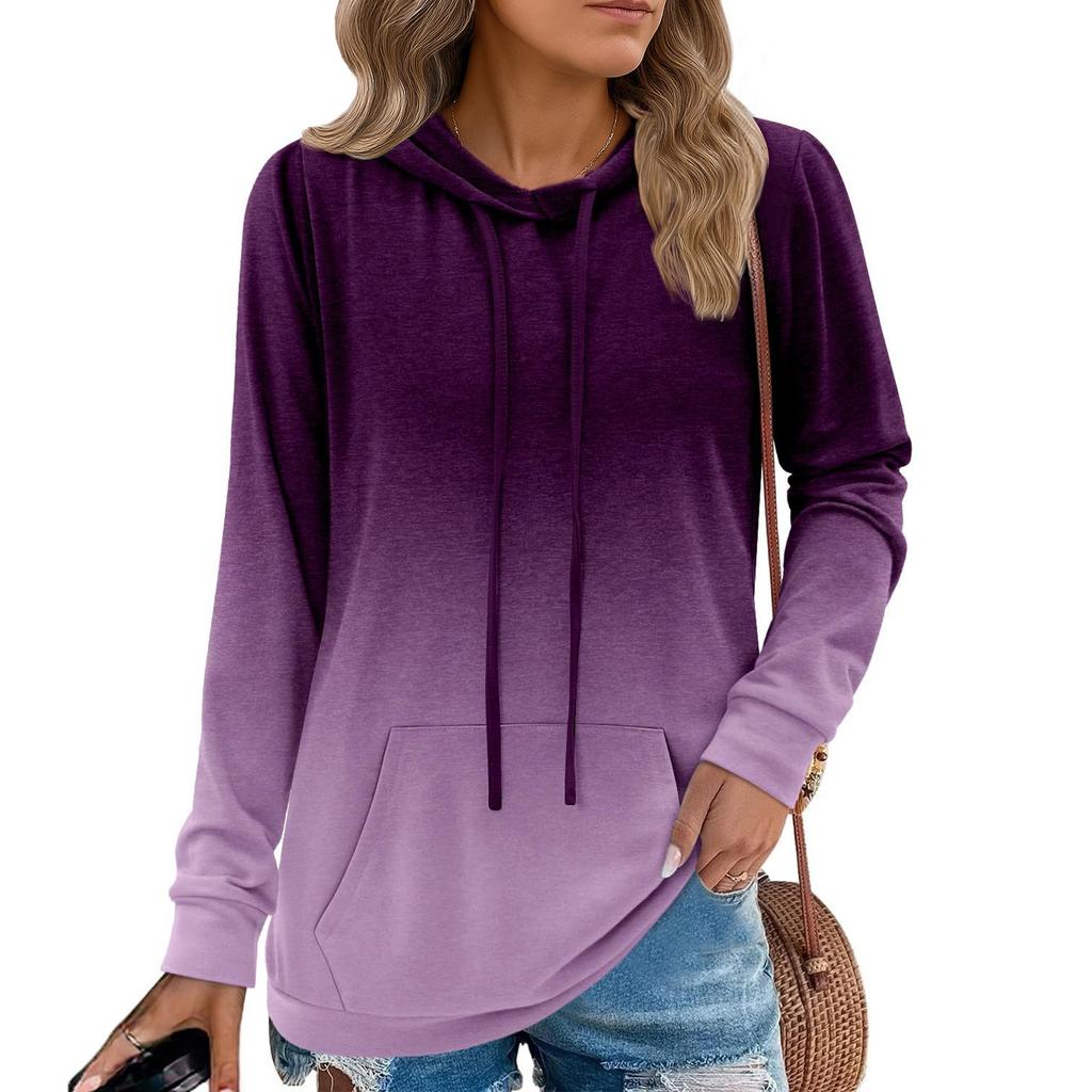 Womens Pullover Hoodies Teen Girls Fashion Hooded Sweatshirt Womans Fall Tunic Top