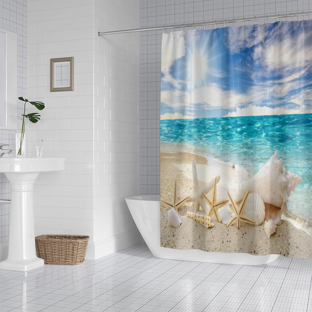 JINRUN Bathroom Thickened Waterproof Curtain Mildew Proof Shower Curtain Shower Partition Curtain Shower Curtain Bathroom Curtain Free Perforation