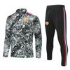 2324 Königliches Madrid Sonderedition Langarm Fußball-Trikot-Set Herren Herbst- und Winter-Wettkampf-Trainings-Trikot-Set Anzug mit halbem Reißverschluss