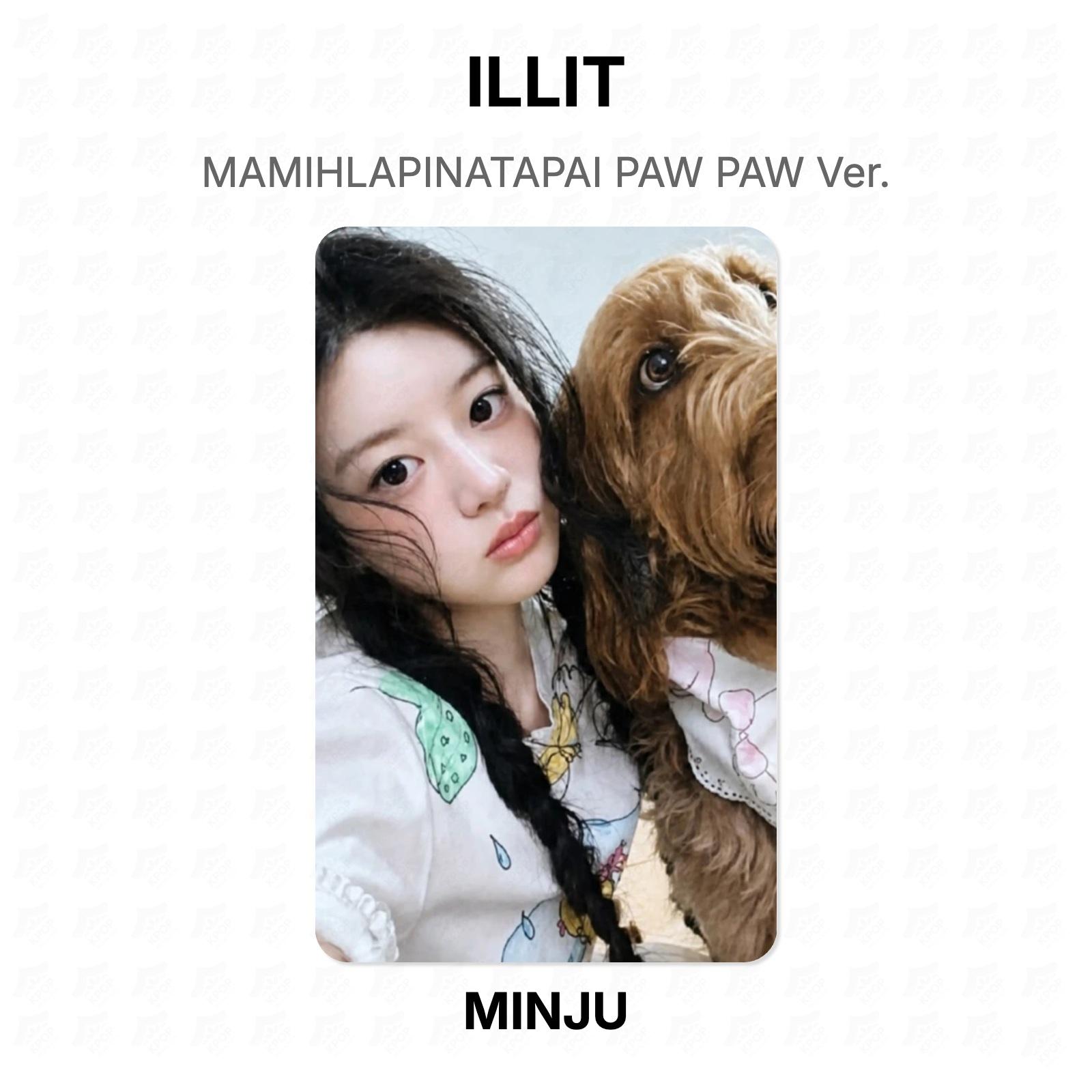 ILLIT MAMIHLAPINATAPAI ЛАПА ЛАПА Вер. Официальная фотокарта MINJU 02