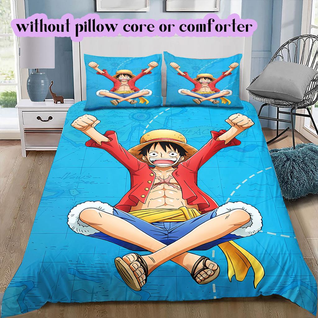 OnePiece Character Soft and Comfortable Duvet Cover, Children's Bedding Set Gift, Extra Large Size, Various Sizes Available