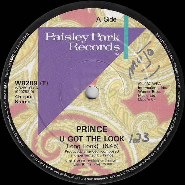 

LP Record PRINCE - U Got The Look W8289T Paisley Park, W 1987 UK Soul/Funk Used
