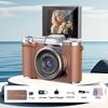 Popular Dual-Camera Retro Digital Camera with HD Selfie and Portable Design for Students