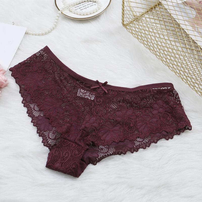 Sexy Lace Panties Women Fashion Lingerie Tempting Pretty Transparent Briefs Women Underwear Panty