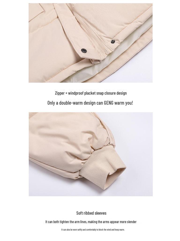 Women's Oversized Padded Bread Coat - Trendy 2025 Autumn/Winter Short Cotton Jacket