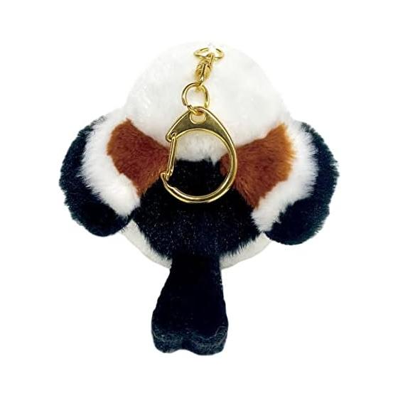 Amuse AMUFUN Plush Toy Fukufuku Shima Long-tailed Mascot Keychain Shima-chan White XS