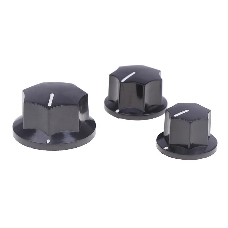 5Pcs Bakelite Knob Mf-B01 Mf-B02 Mf-B03 Hexagonal Potentiometer Band Switch Cap Inner Hole 6Mm Potentiometer Knobs