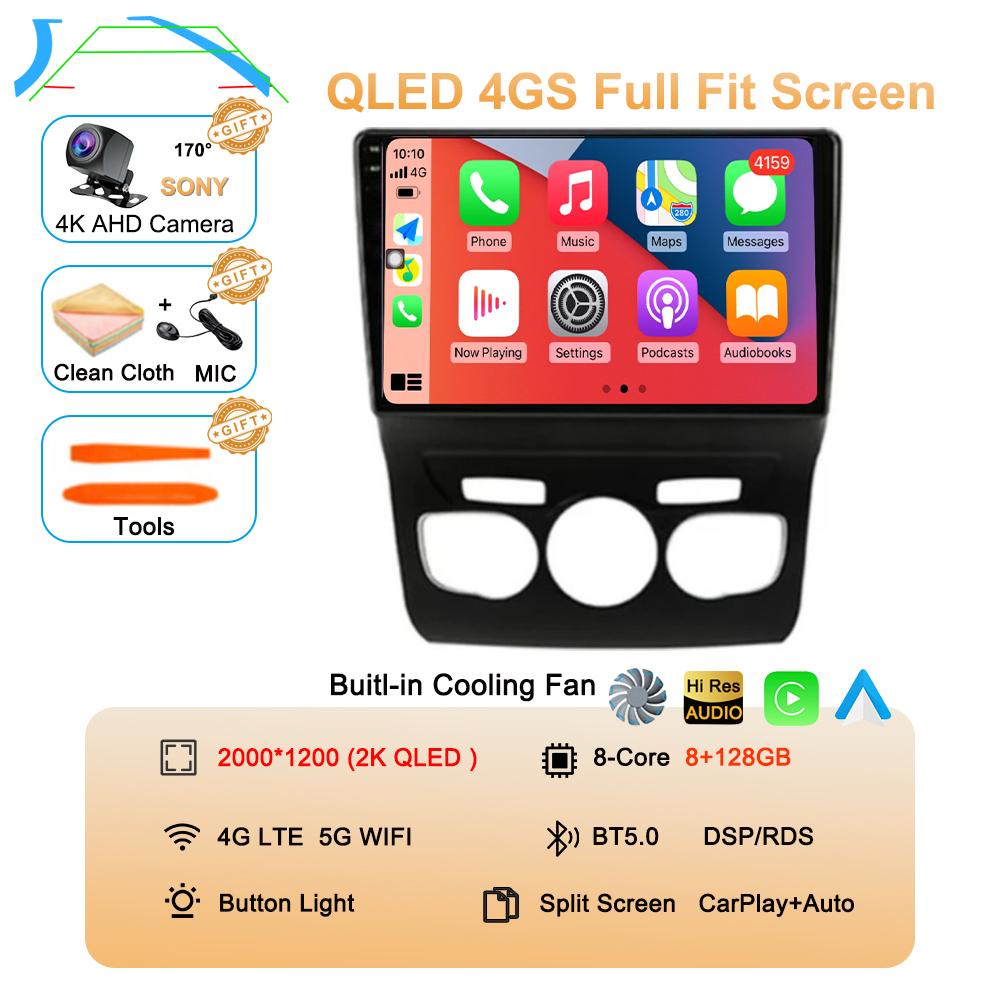 Android 14 Carplay DSP WIF+4G Radio Auto GPS Player Multimedia Pentru Citroen C4 C4L DS4 2013 2014 2015 2016 2017 Stereo Cameră 360