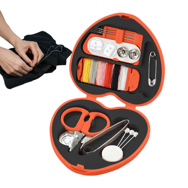Portable Travel Mini Sewing Kit Buttons Pins Storage Boxes Handmade DIY Sewing Tools Scissor Thimble Needle Threads Box Set