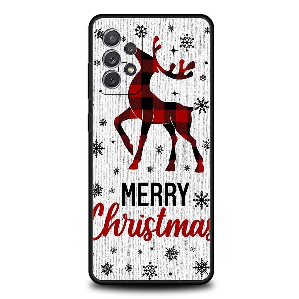 Christmas Graphic Printed Phone Case For Samsung A15 A13 A51 A71 A41 A31 A21S A03S A05 A12 A32 A52 A23 A25 A33 A53 A73 5G Cover