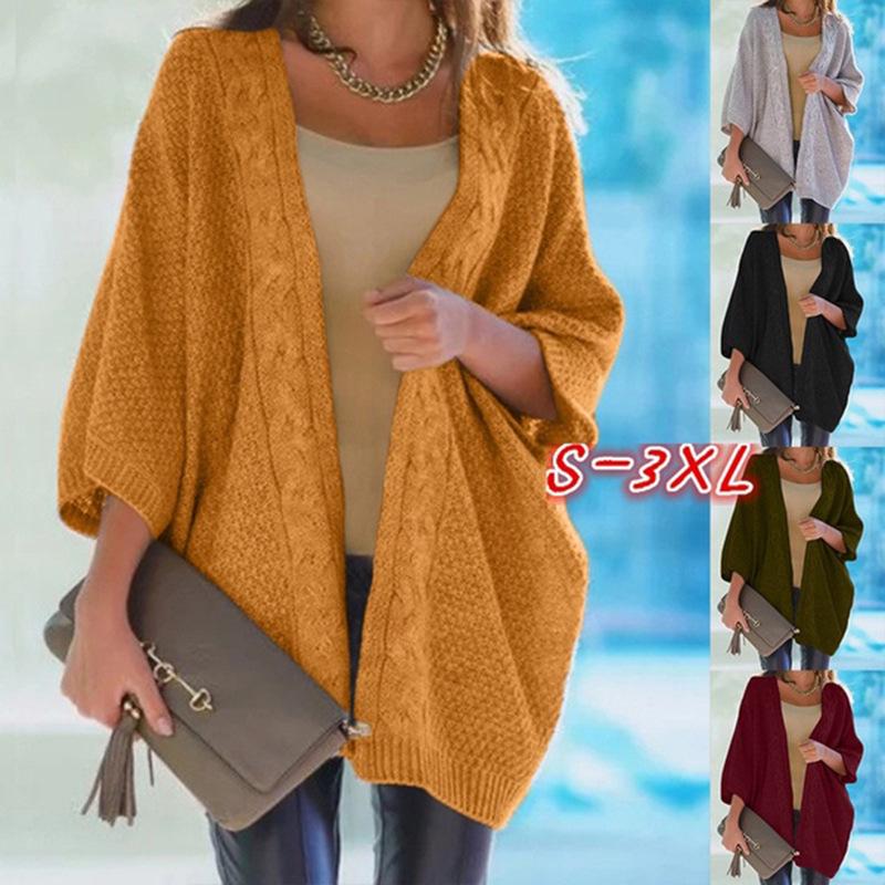 Women's Batwing Sleeve Cardigan Sweater 0393 - Cross-Border 2024 Collection