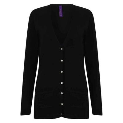Womens/Ladies Cotton Acrylic V Neck Cardigan