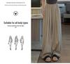 Women's High-Waist Japanese-Style Pleated Wide-Leg Pants - Lightweight, Loose Fit, Slimming, Sun Protection