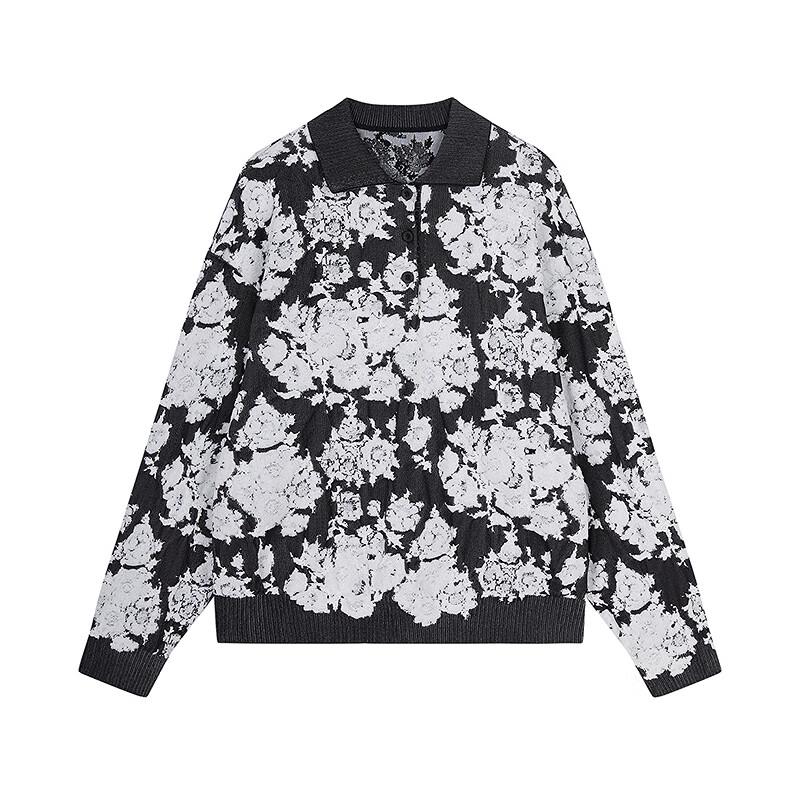 JNBY 2025 Spring Turn-down Collar Knit Sweater
