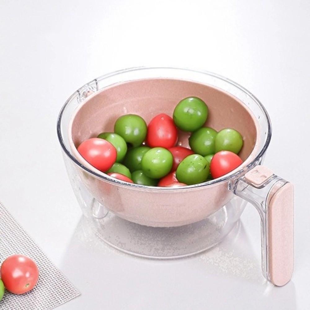 Multifunctional Rice Washing Basket Double Layer Food Cleaning Box Draining Basket  Kitchen