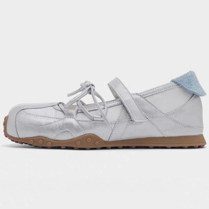 Fashion New Style Sports Flat Shoes Mary Jane 2025 Summer Designer Magic Tape Slip On Ballet Shoes Fashion Lightweight Women Shoes