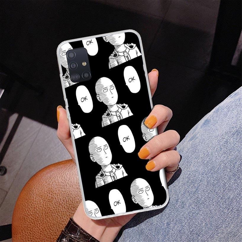 Anime One-Punch Man Phone Case For Samsung Galaxy A52 A32 A22 A12 A51 A31 A50S A30S A20S A10S Note 20 Ultra 10 Plus S10 A72 A71