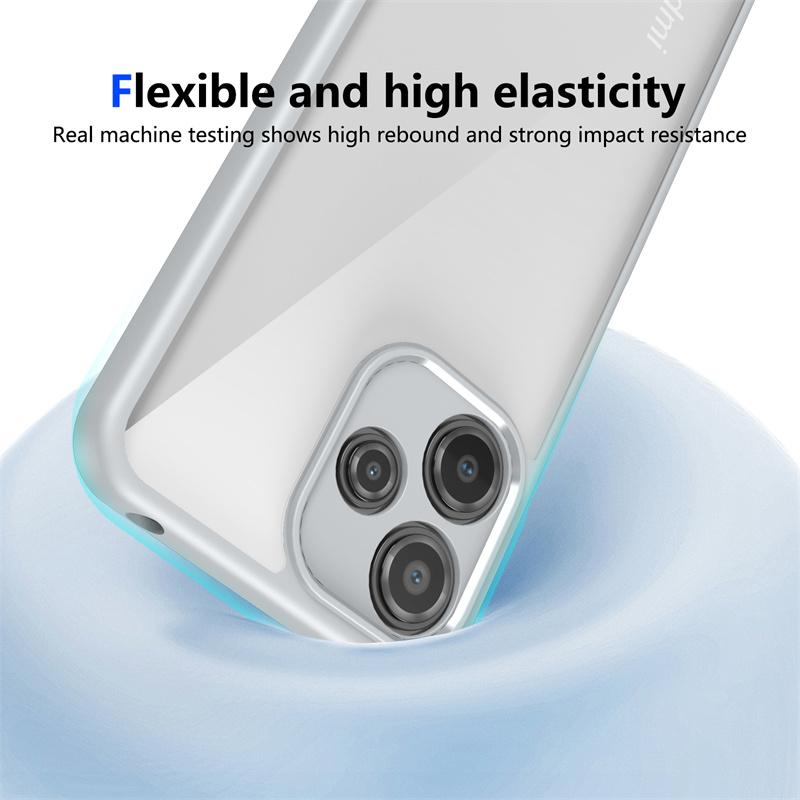 For Xiaomi Redmi 12 4G Case Clear PC Soft Back Cover Transparent Shell for Redmy Redmi12 Shockproof Lens Protect Silicone Funda