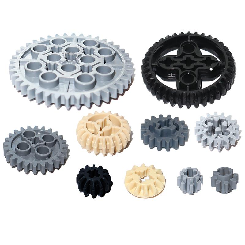 MOC Parts Gear Bulk Block Bricks 3649 3648 3647 10928 32498 32269 32270 32198 6589 4019 94925 3650 46372 Technical Brick Playset