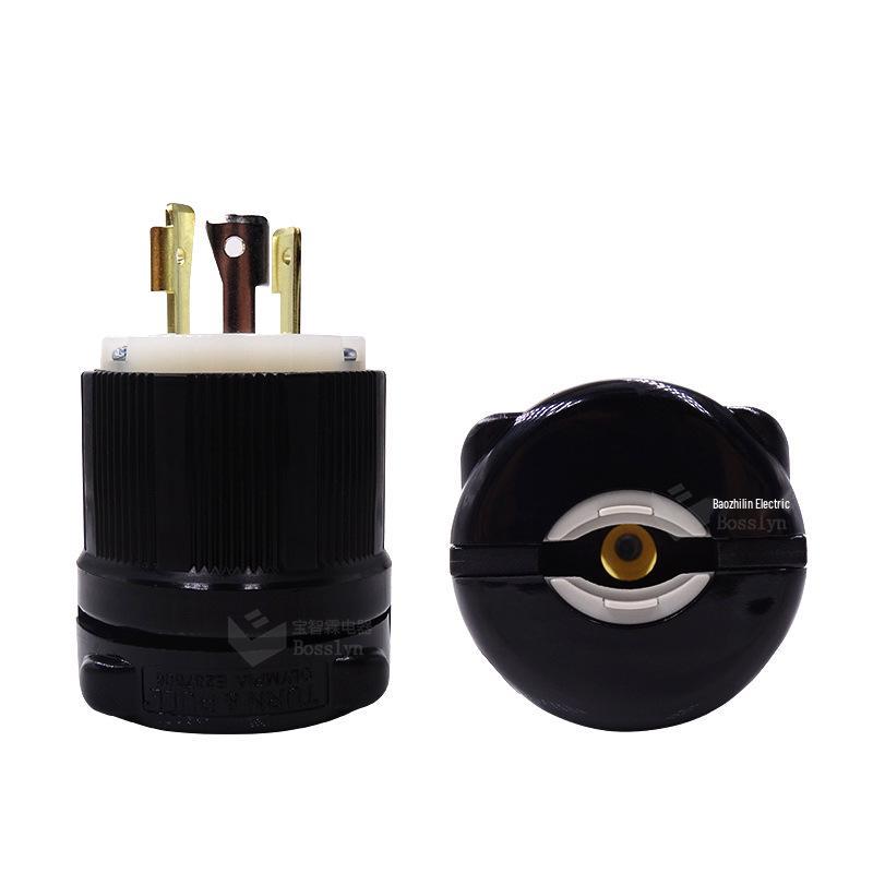 American Standard Three-Core Industrial Power Plug
