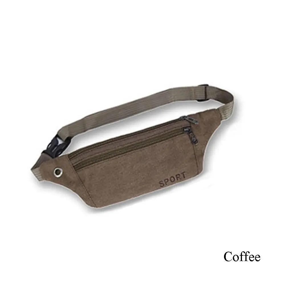 Multi-Pockets Fanny Pack Pouch Bag Women/Men Waist Packs Hip Purse Satchel Canvas Belt Bags Casual Wallet