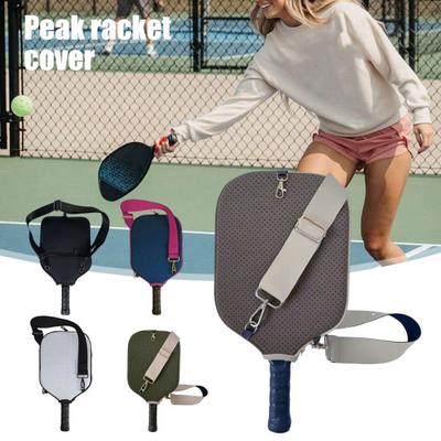 Pickleball Paddle Cover Neoprene Pickleball Racket Sleeve Pickleball Bag Paddle Protector with Shoulder