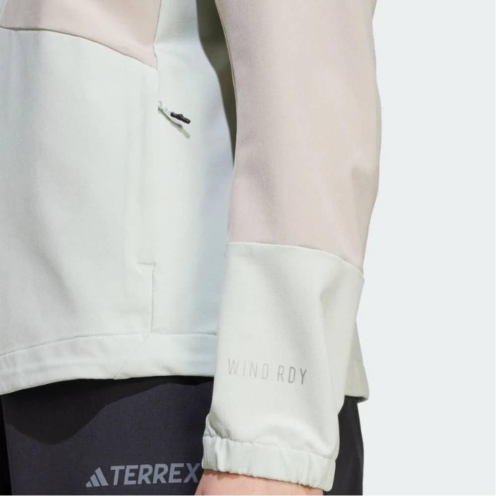 Adidas FW24 SP Series MT W Windrdy Hooded Fashion Versatile Long Sleeve Jacket Women Jacket Linen-Green Light-Brown JI5936