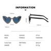 Candy Color Heart-shaped Sunglasses Sun-Protective Black Shades Glasses Outdoor Sunglasses