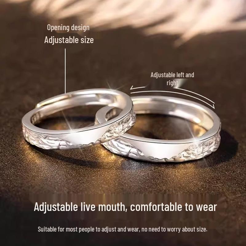 Δαχτυλίδια Υπόσχεσης από Ασήμι Στερλίνα 999 για Ζευγάρια: Μοναδικός Σχεδιασμός Αναμνηστικό Δώρο για Άνδρες και Γυναίκες