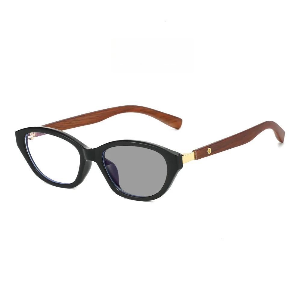 Versatile Cat-Eye Photochromic Presbyopia Glasses Lightweight Comfortable Personality Anti-Blue Light Eyeglasses 0 To +4.0