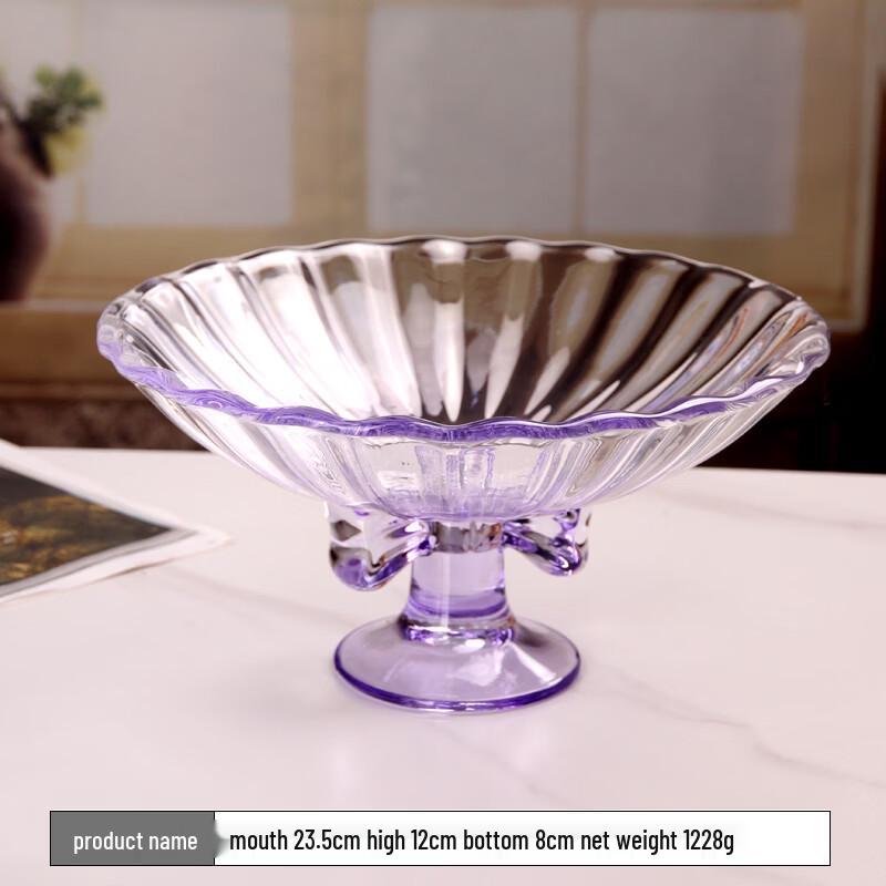 Flavinmci European Style Butterfly Glass Fruit Plate