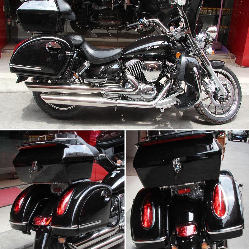 Harley Cruiser Motorcycle Large High-Quality Modified Side Trunk Box