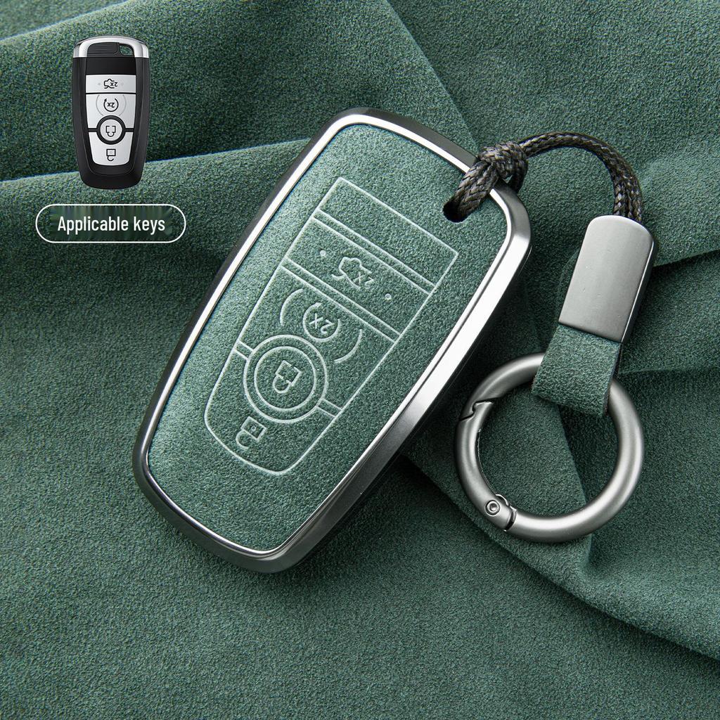 Premium Sheepskin Key Cover for Ford Explorer ST, Edge L, Mondeo EVOS