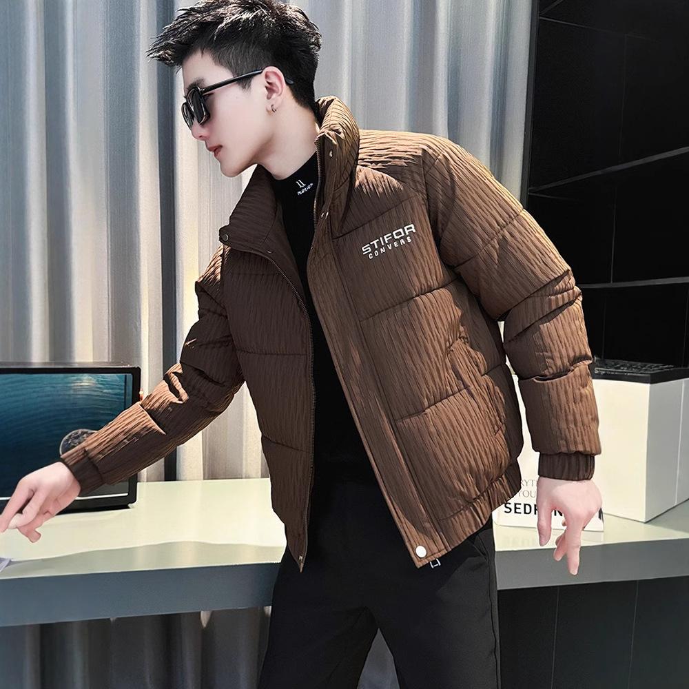 

Men s Down Jacket Men s Winter Handsome Thick Cotton Jacket New Winter Jacket XXXL коричневый