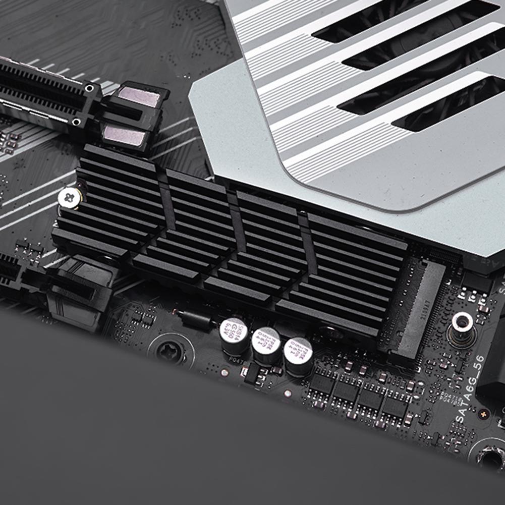 M.2 SSD Nvme NGFF Radiator Heat Sink Hollow NGFF Aluminum Heat Cooler Radiator with Thermal Pad for M2 2280 PS5 Game Console
