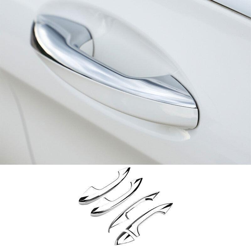 Exterior Outside Door Handle Cover Trim For Mercedes-Benz GLC 2016-21 ABS Chrome