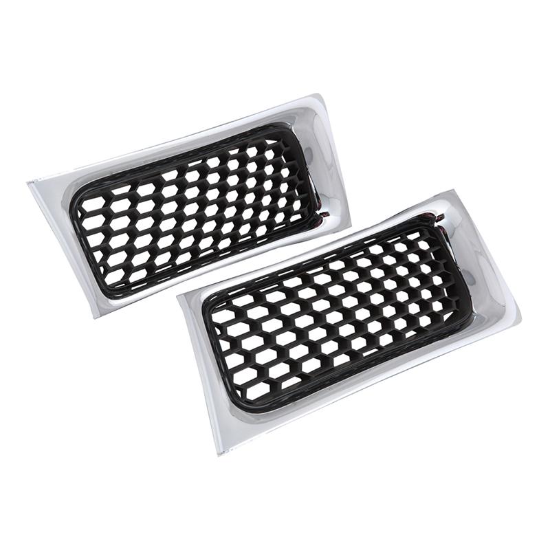 

Car accessory auto parts Front Upper Plastic Grille Mesh Direct Replacement for Mitsubishi Montero Pajero Sport 2008-2015 Chrome with black