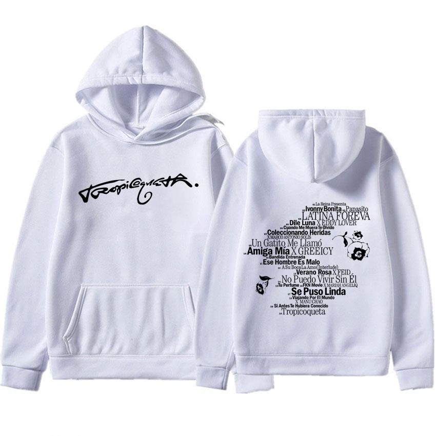 Karol G Tropicoqueta Harajuku Graphics Hoodie Long Sleeve Sweatshirt Men's Y2K Clothing Casual High Quality Pullover