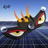 Outdoor Solar Car Lamp Devil Eyes Light Powered LED Dynamic Windshield Ambient USB-C Dual Charging Rechargeable Vehicle with Vibration And Sensor