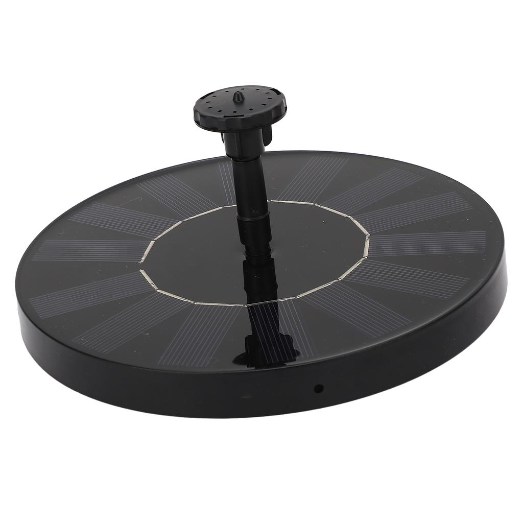 7V 1.5W Solarbrunnenpumpe mit 6 Düsen Wassersprühpumpe für Garten Schwimmbad Aquarium