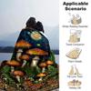 Bunte Pilz-Print Flanelldecke Hohe Qualität Warm Bequem Decke für Alle Jahreszeiten Perfekt für Geschenke Heimdeko