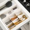 Expandable Drawer Organizer Adjustable Kitchen Utensil And Cutlery Tray with Removable Dividers Storage Box for Home